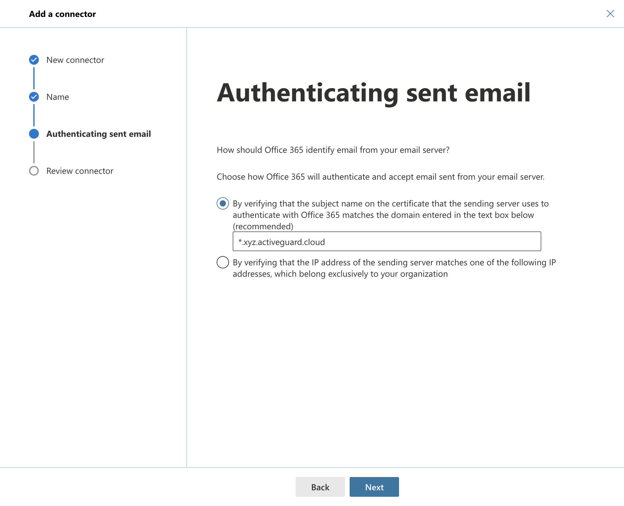 Authenticating sent email