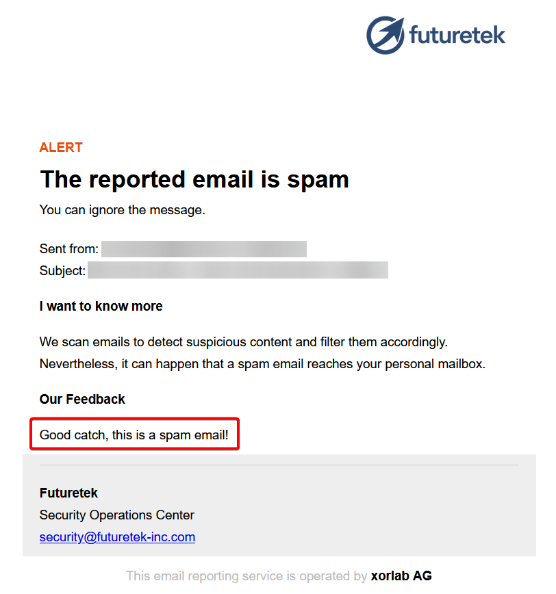 Abuse Mailbox feedback