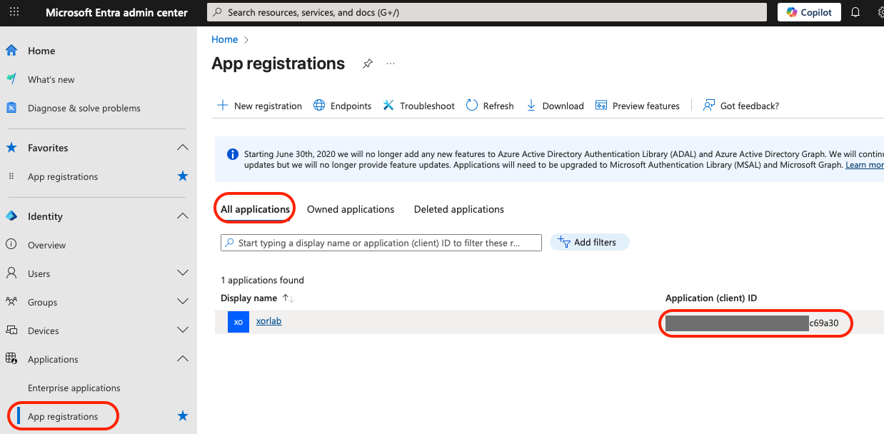 Application (client) ID