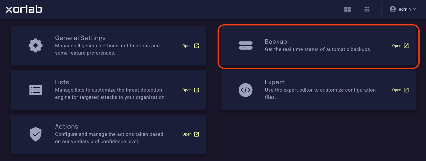 Backup tile