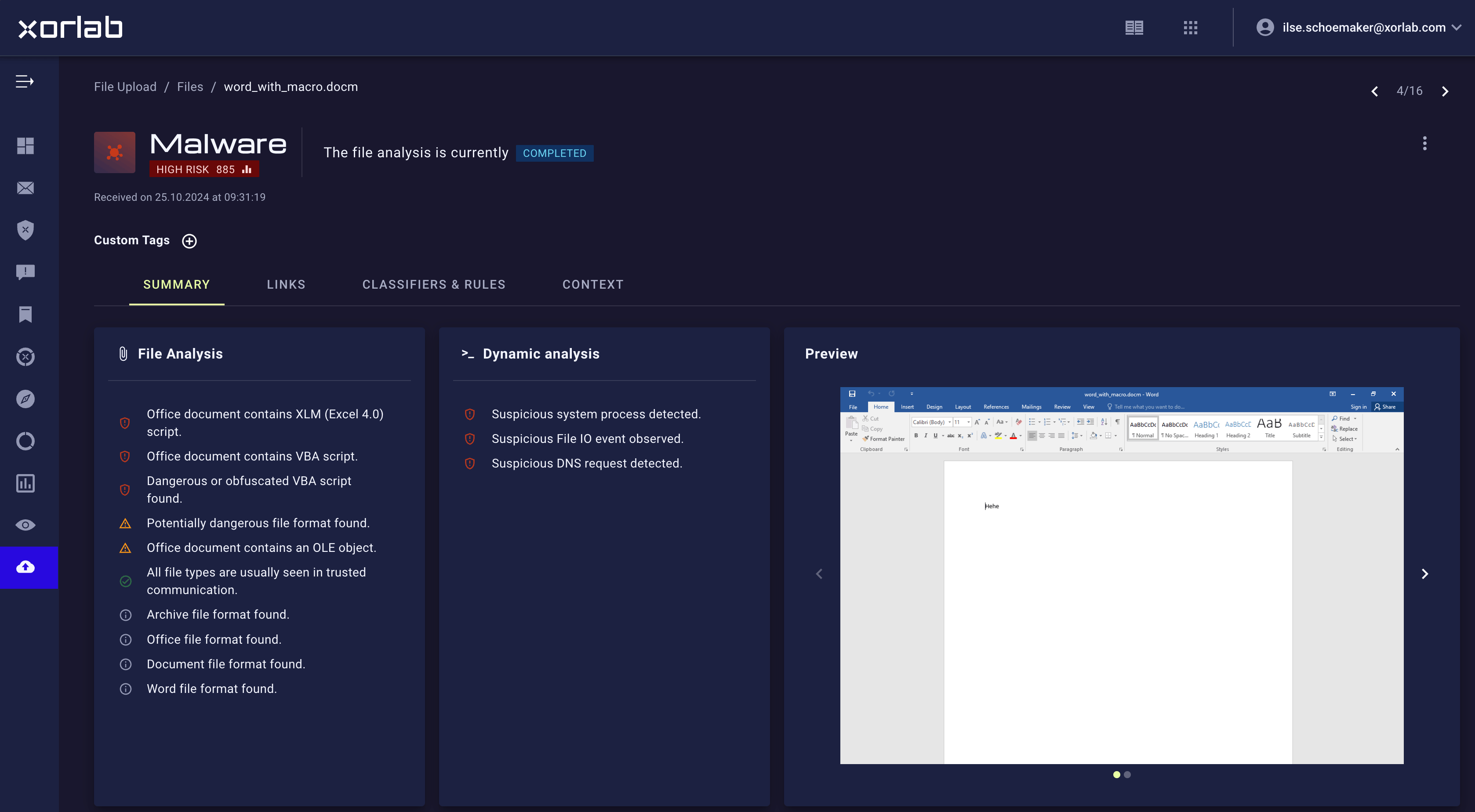 Analyzed file details