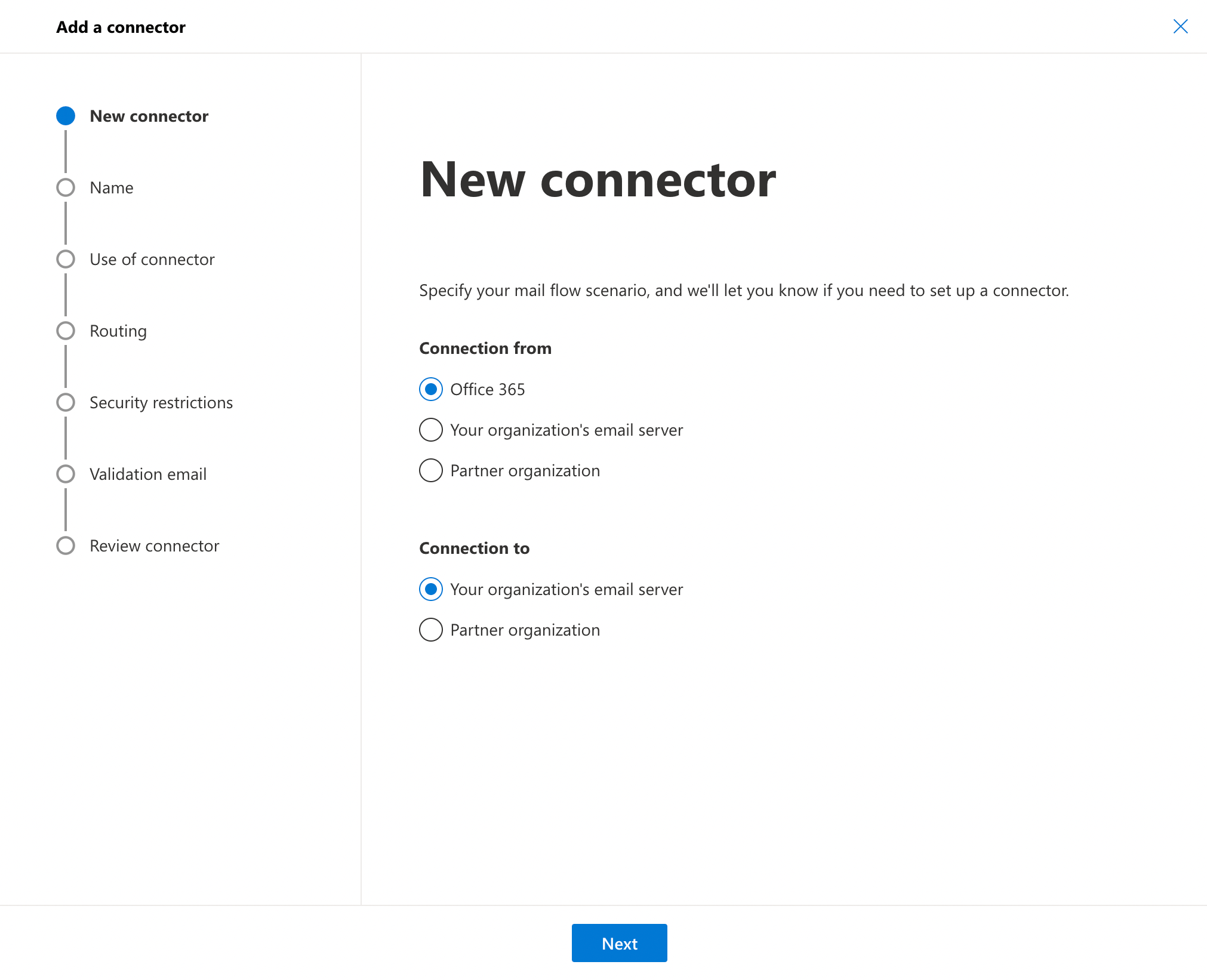 New connector from M365