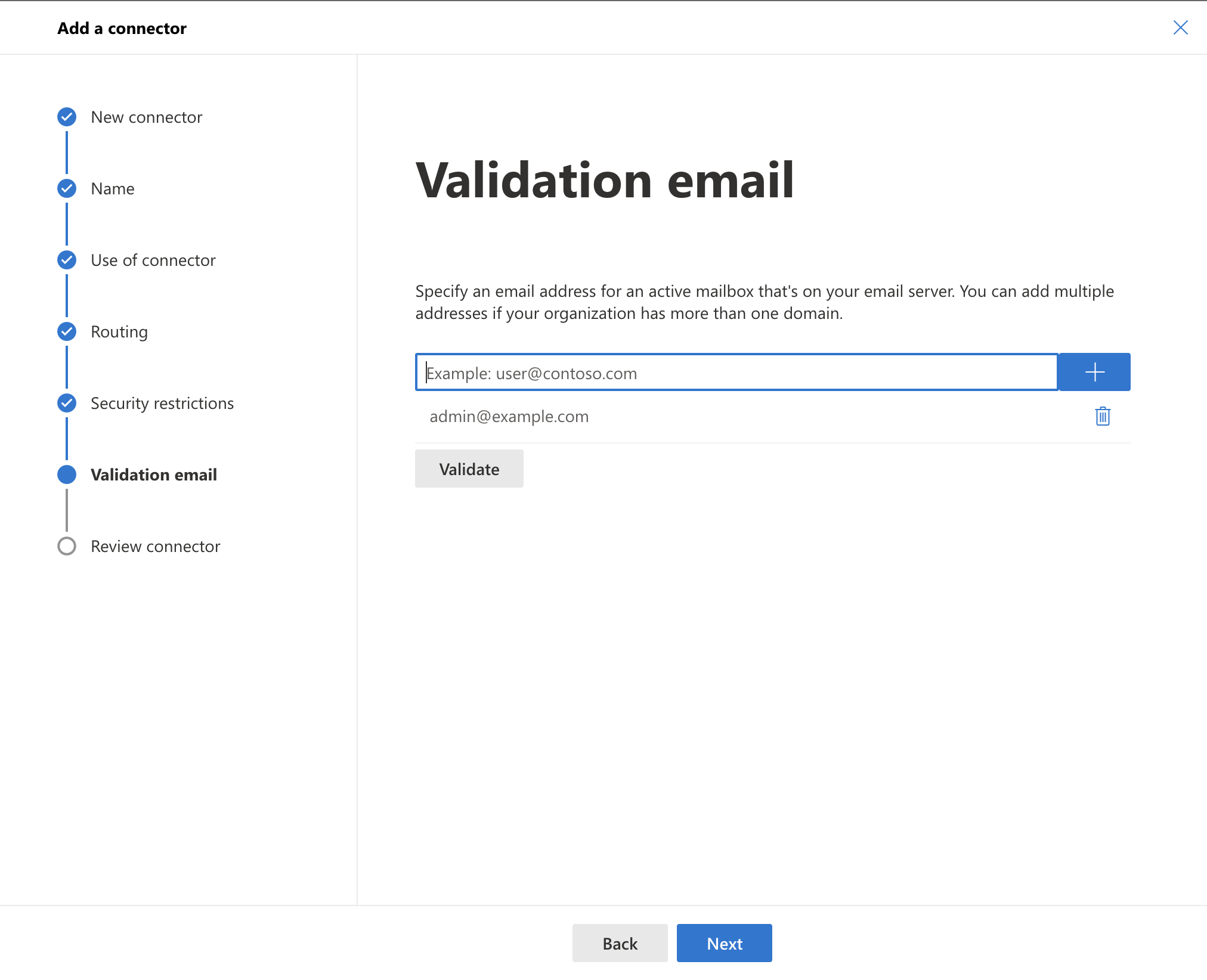 Validation email