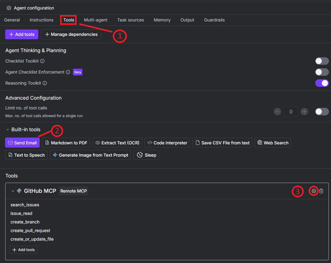 GitHub MCP server set up