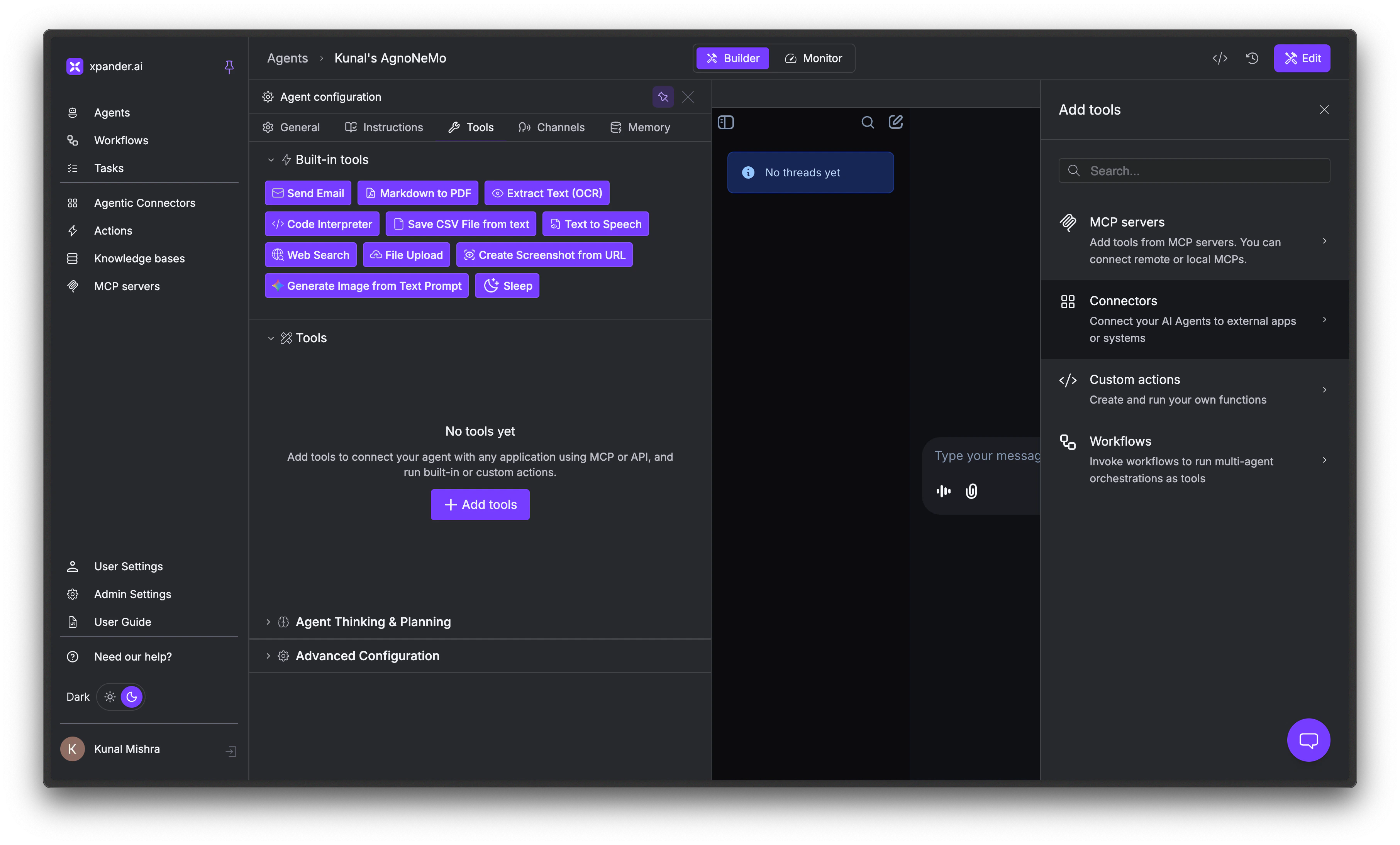 Add tools panel with the Connectors button highlighted