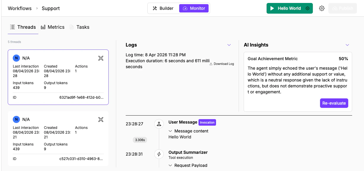 AI Insights evaluation