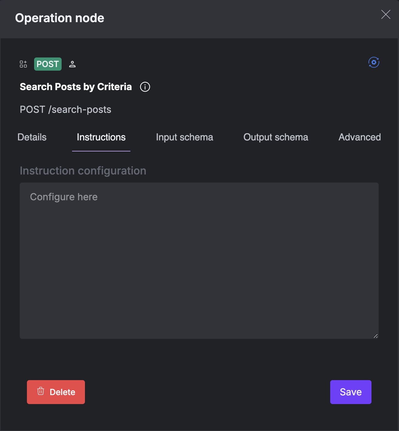 Tool Instructions Tab