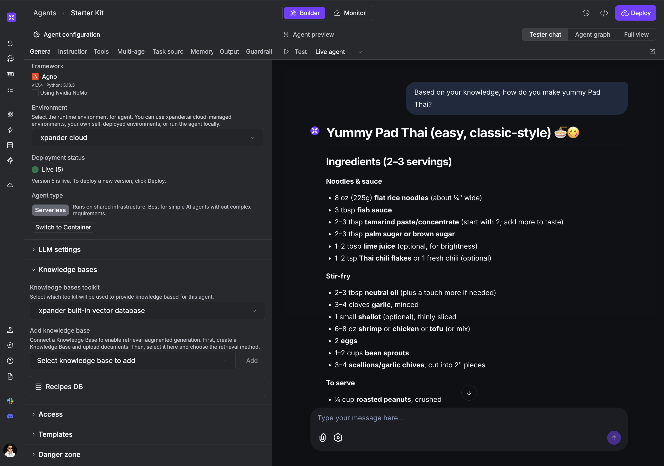 Knowledge base agent