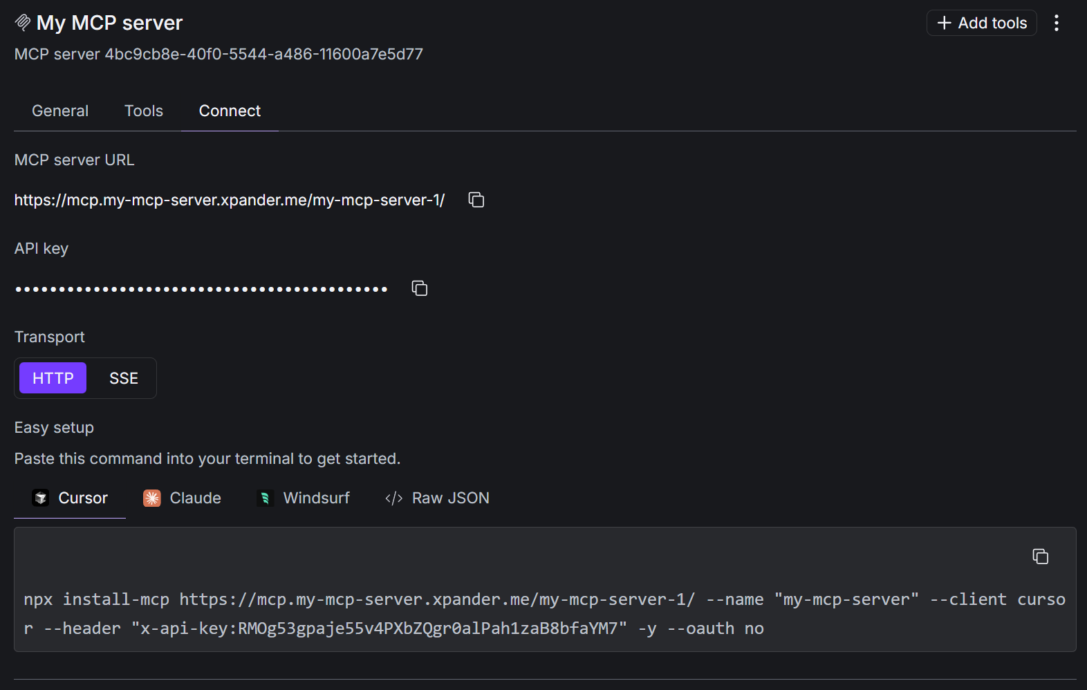 MCP Server Connect