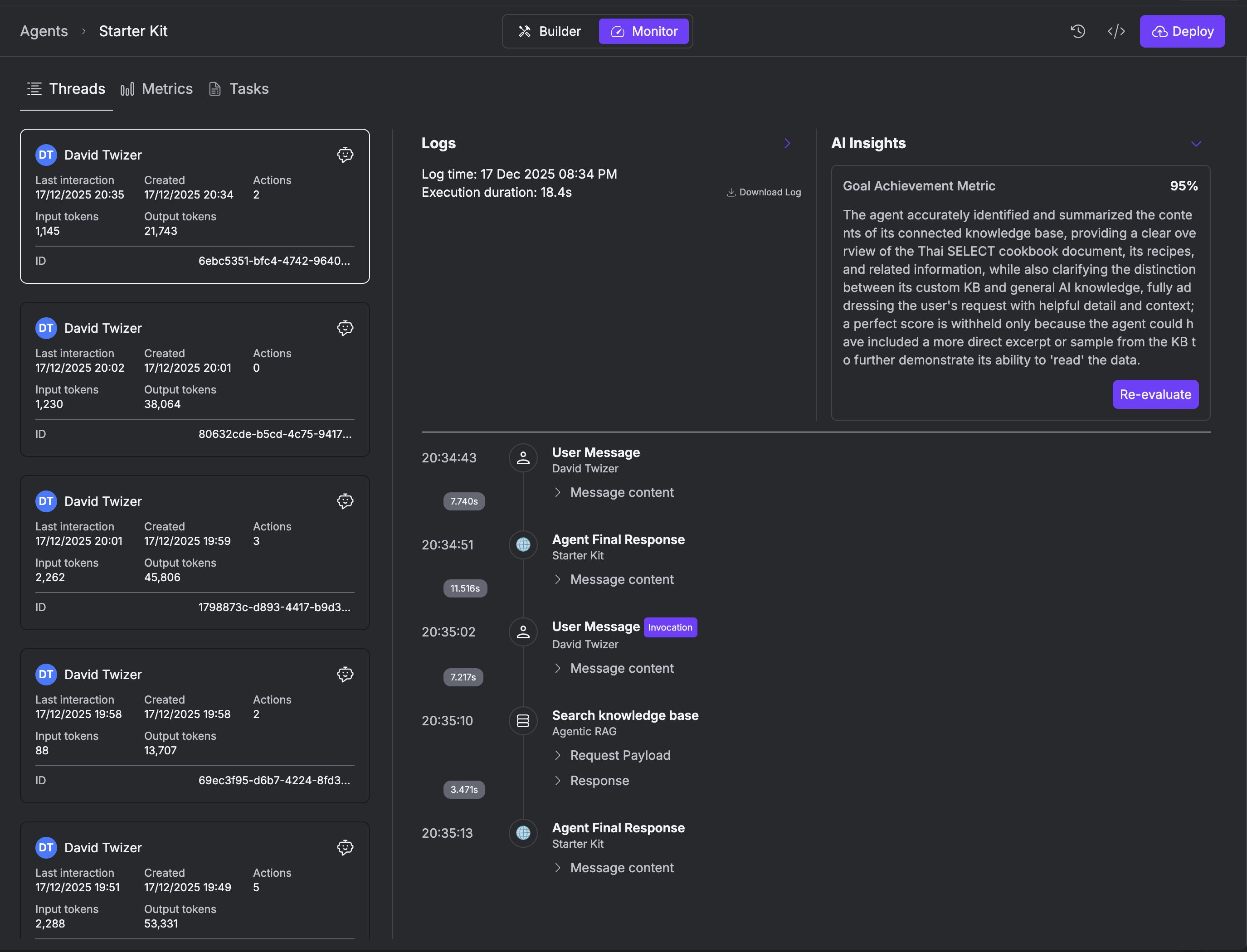 Monitoring Dashboard