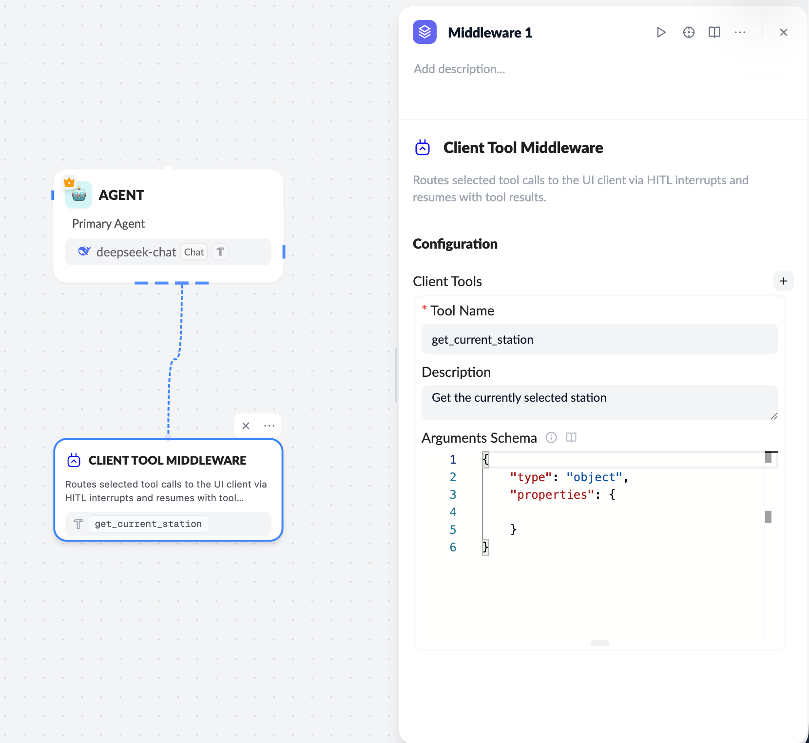 Client tool middleware