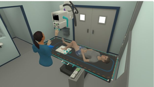 Simulator setup preview for Foot positioning