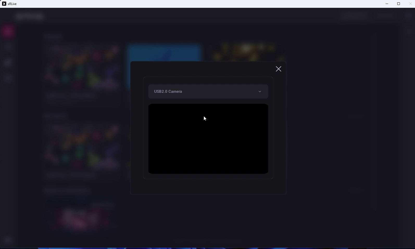 Camera device selection with live preview