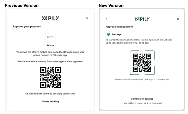 Hosted Auth Payment UI