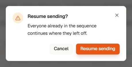 Resume sending dialog in Yena