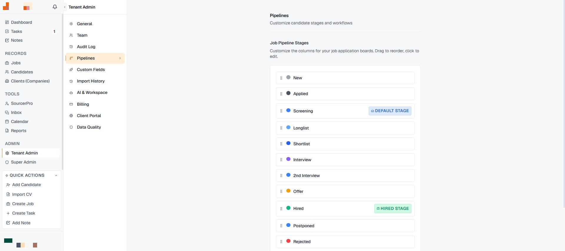 Pipeline templates