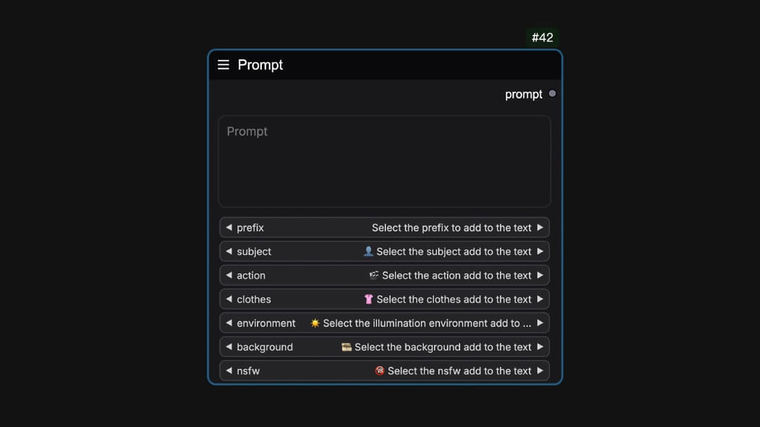 Prompt Backlight 提示词 - ComfyUI Easy Use