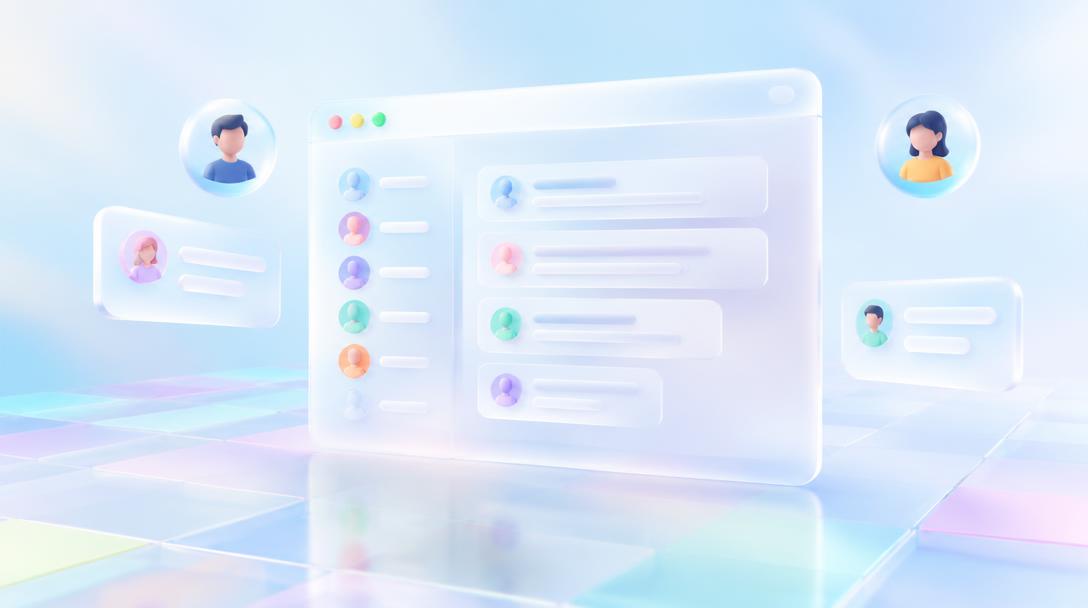 A glass community portal
