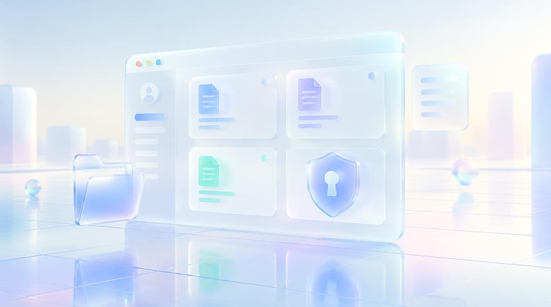 A glass client portal