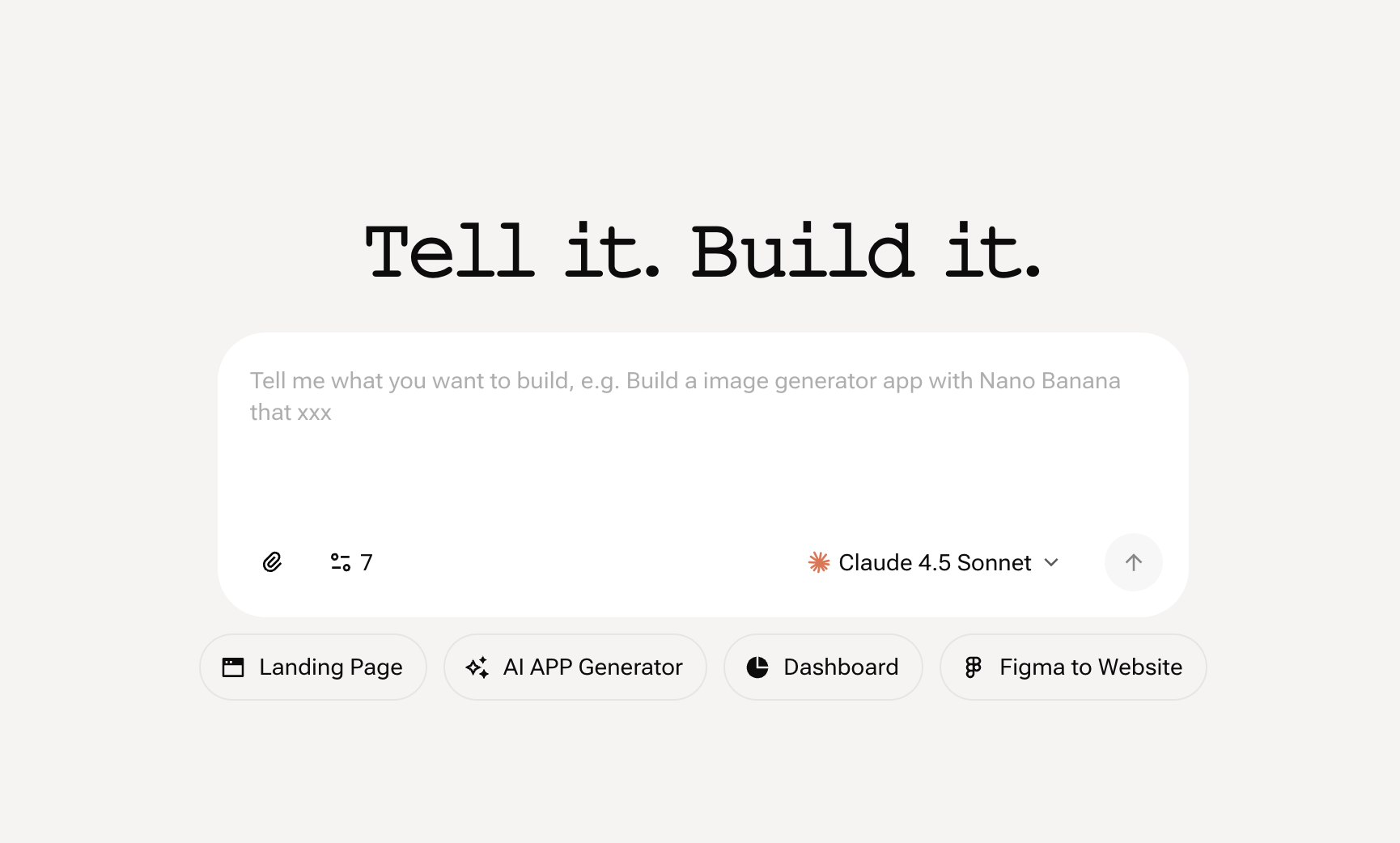 YouWare Creative Command Center interface showing the project creation form