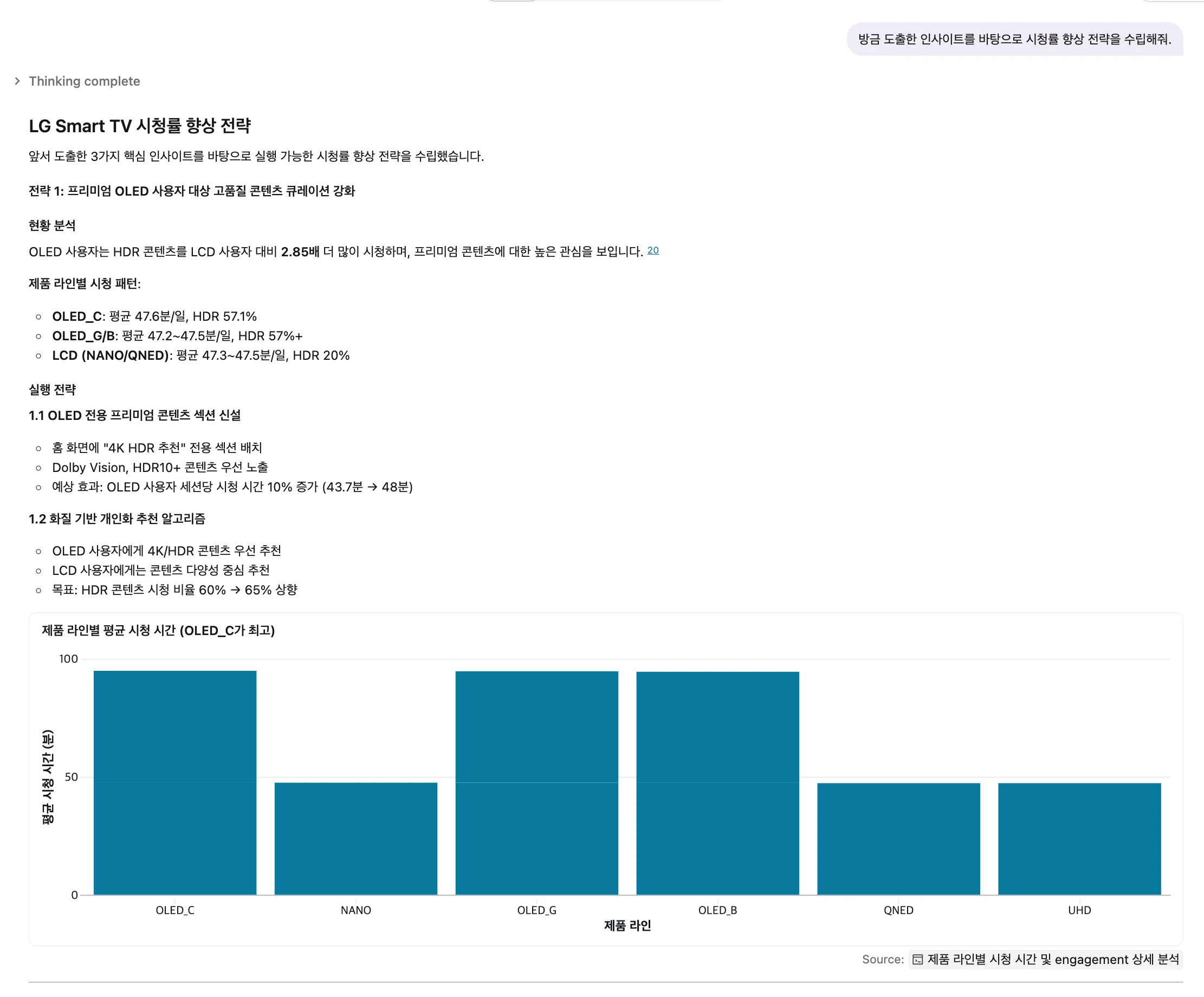 Genie Code Chain 3 - COMMENT 적용 결과