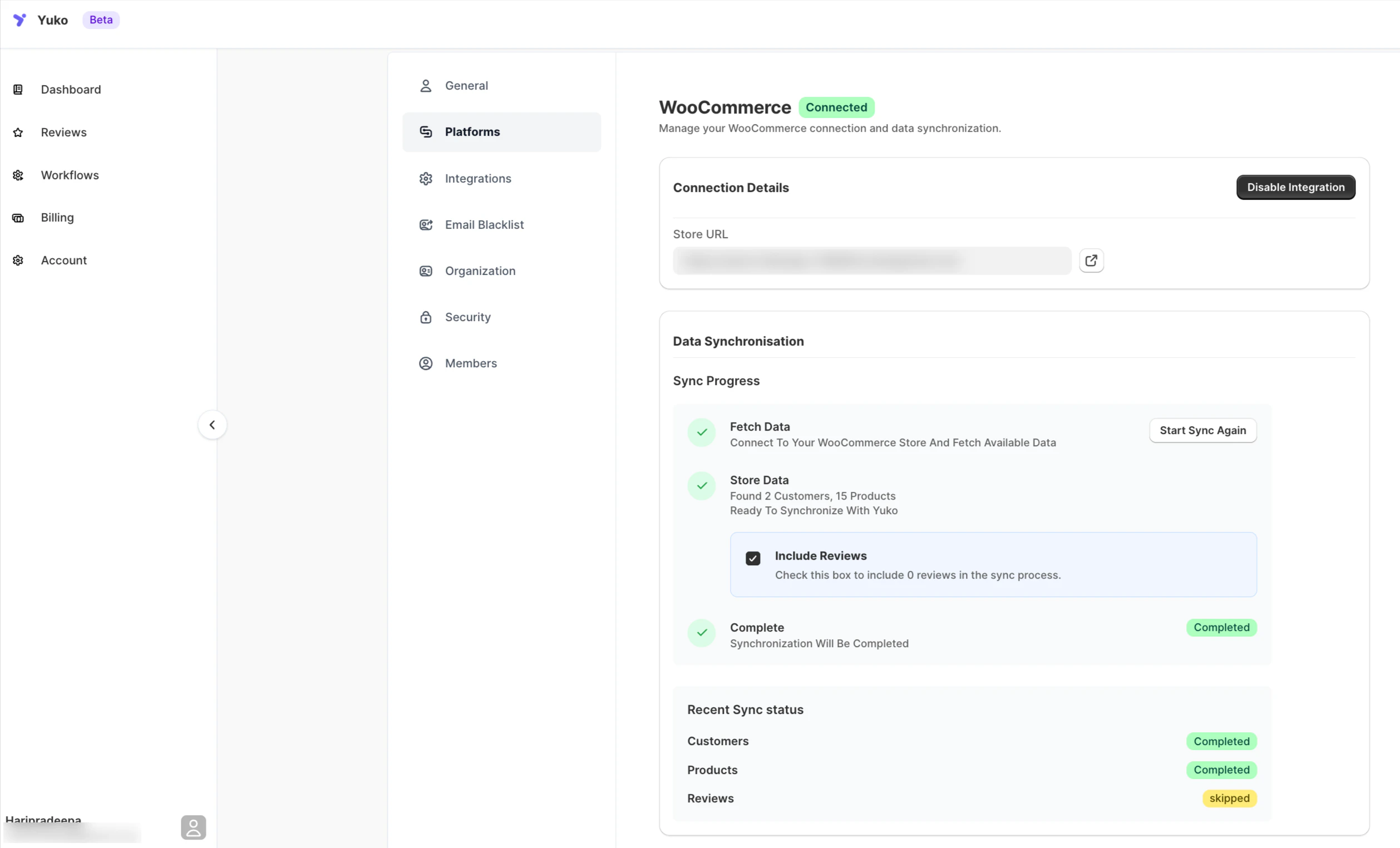 Yuko Review Sync