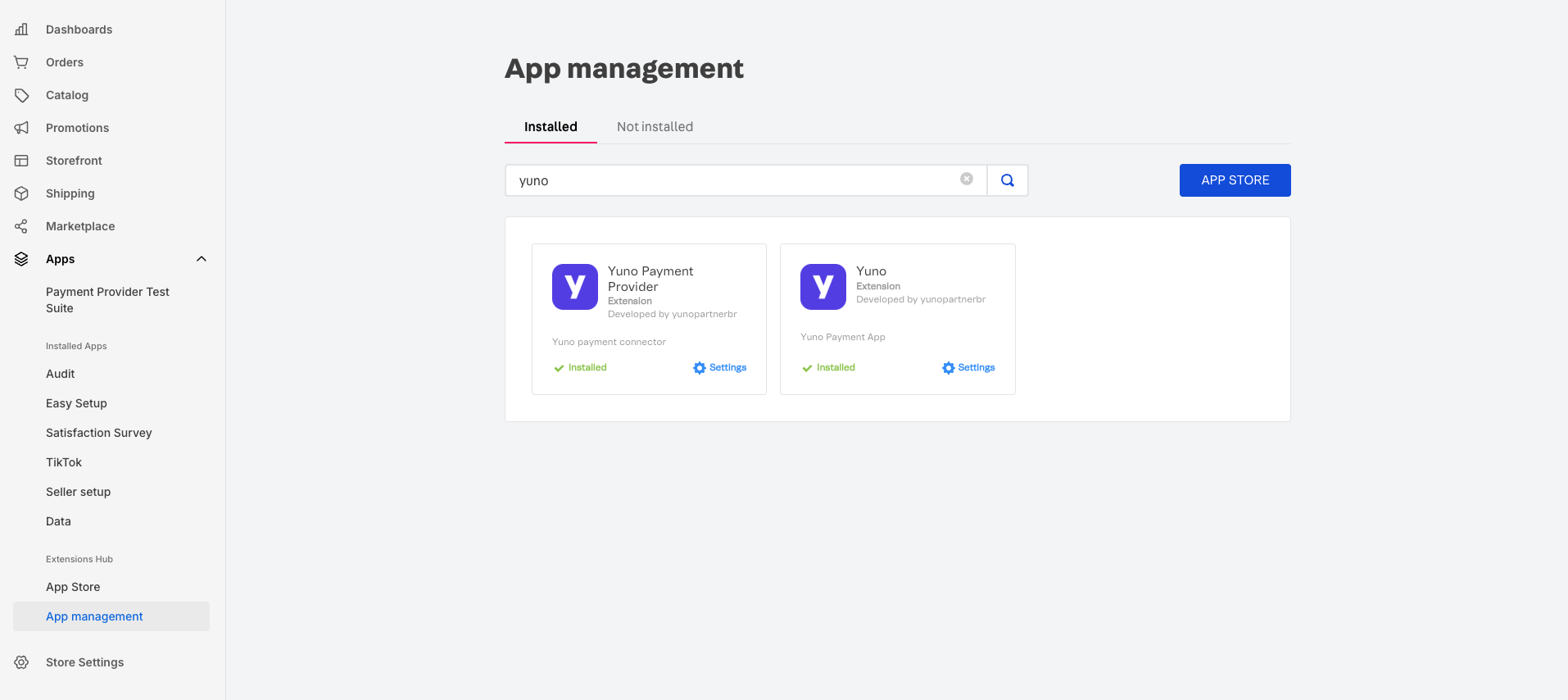 Install Yuno Payment App