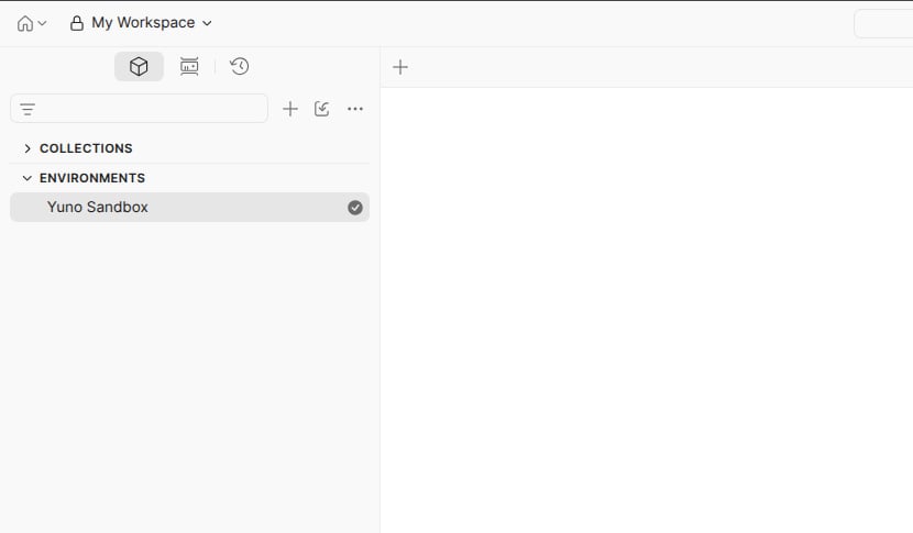 Environments panel in Postman, light mode