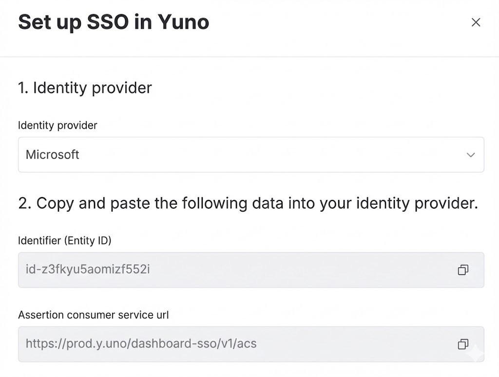 Microsoft Entra ID SSO Guide - Yuno API Documentation