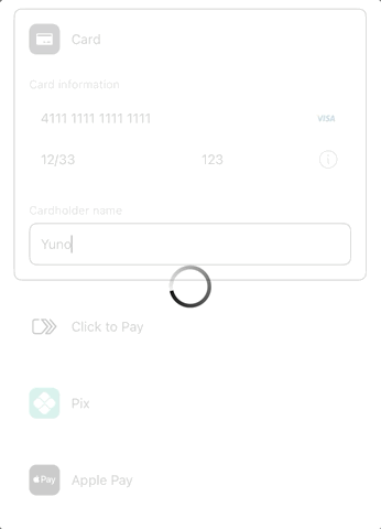 The SDK's default spinner
