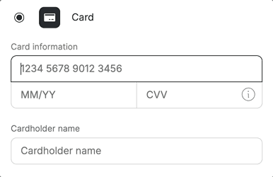 Auto-advance between card fields