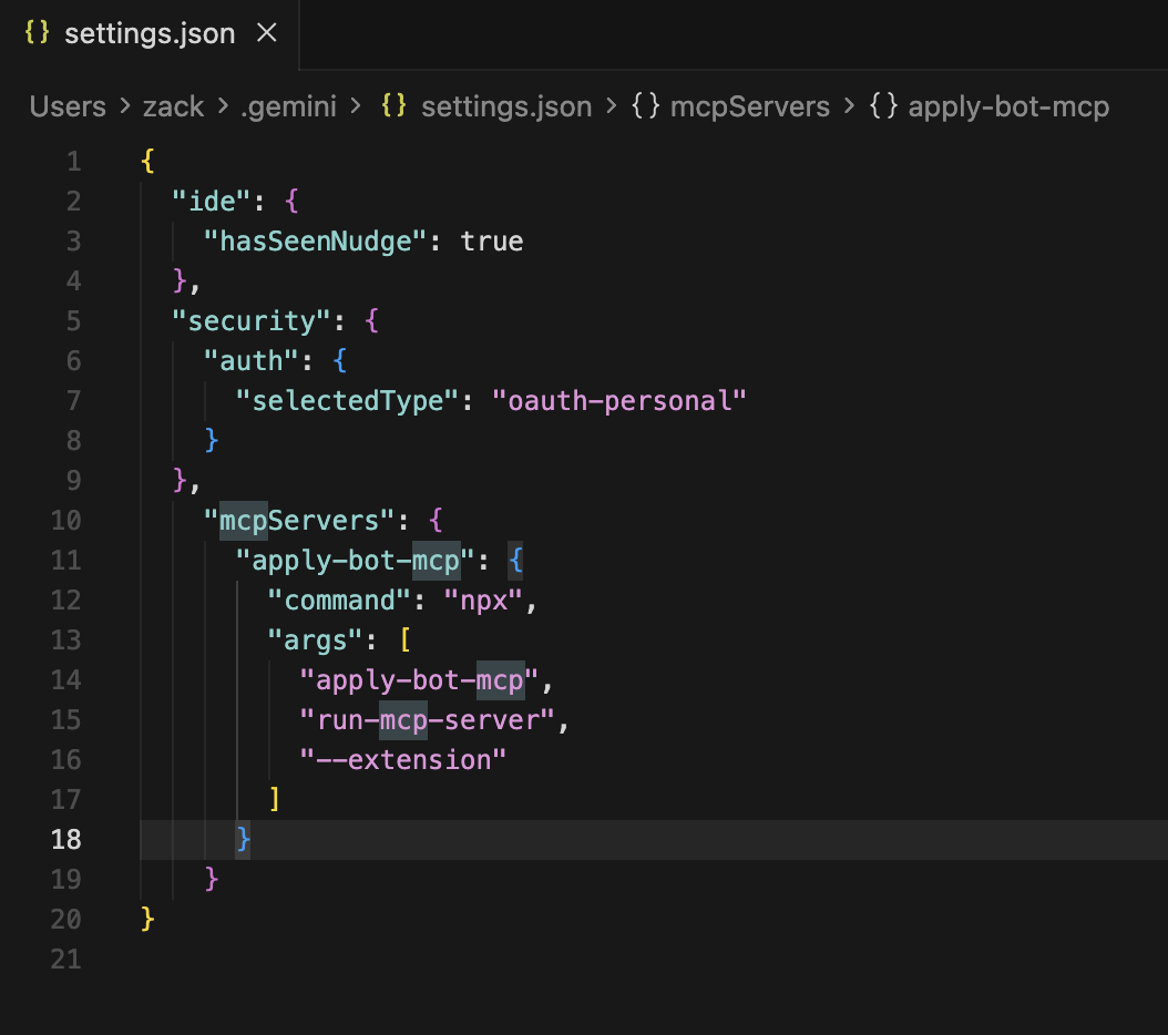 MCP Configuration File