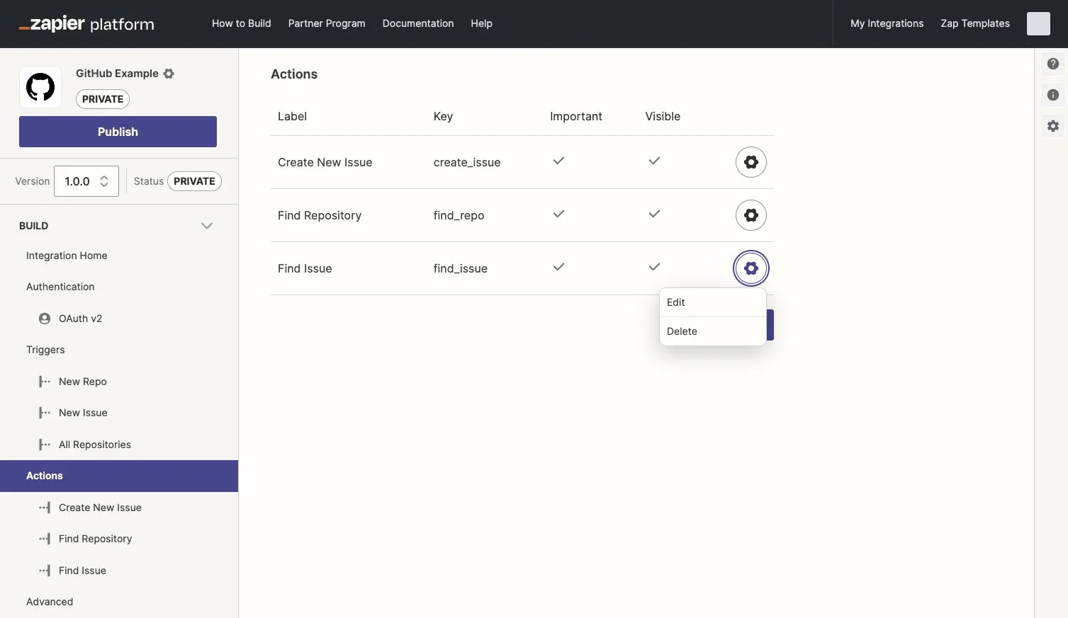 Remove Zapier action