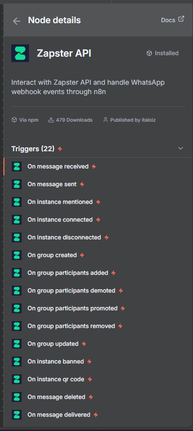Trigger events
