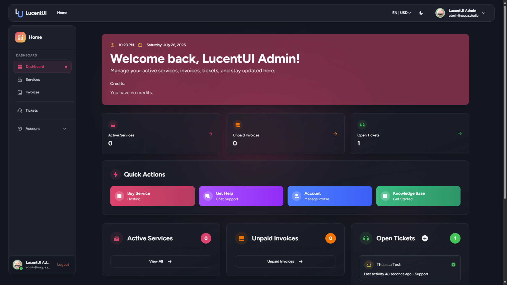 LucentUI v1.2.2 Screenshot