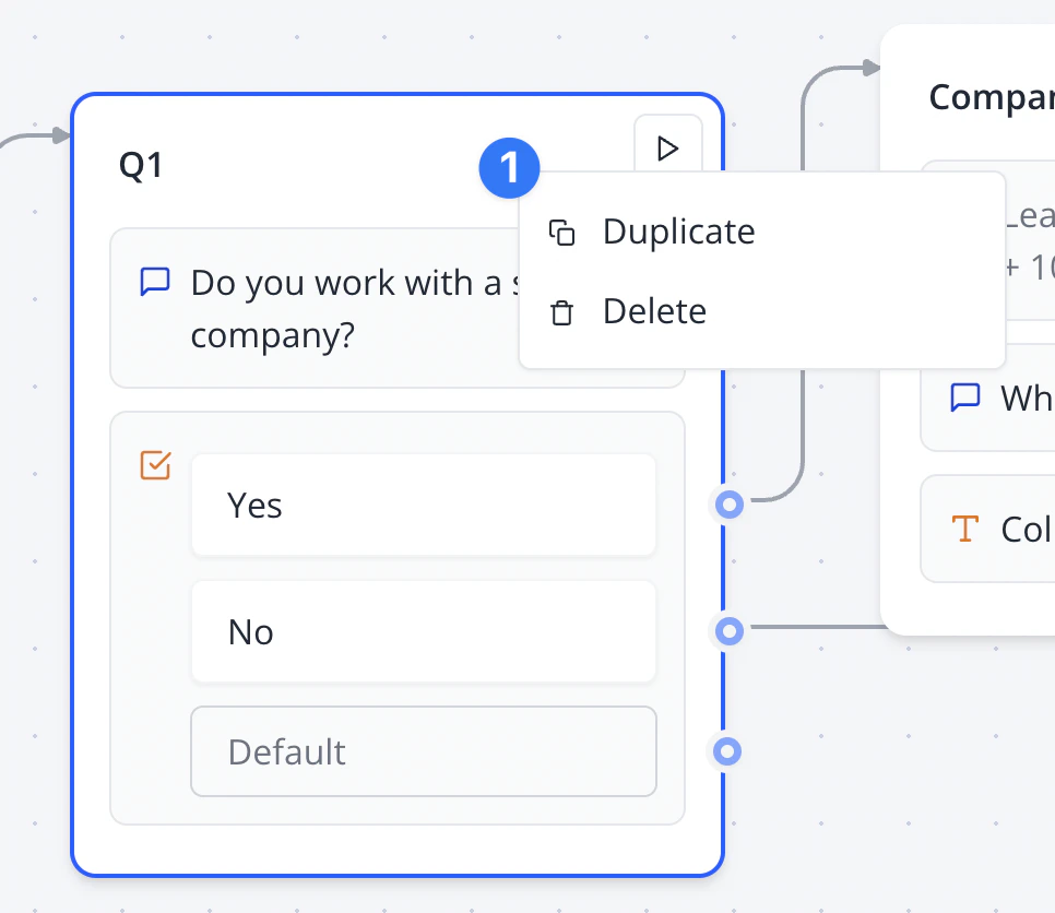 Context menu