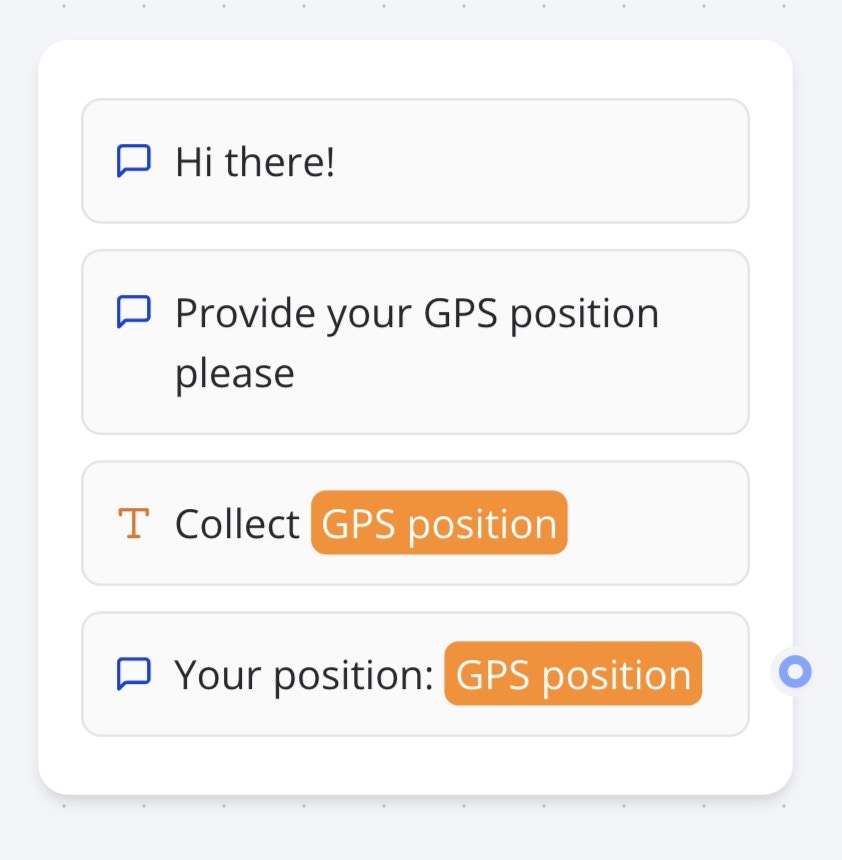 Position collection flow
