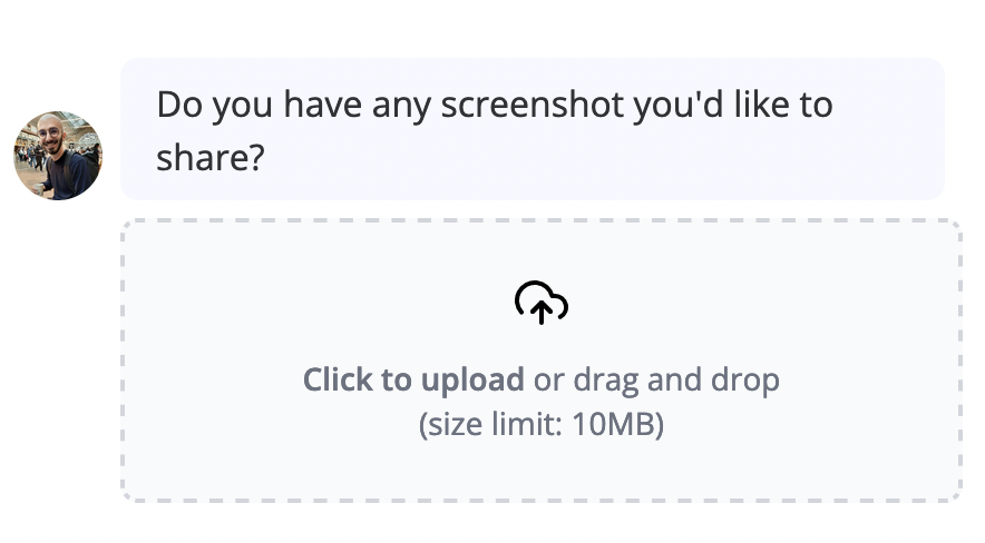 File upload input in bot