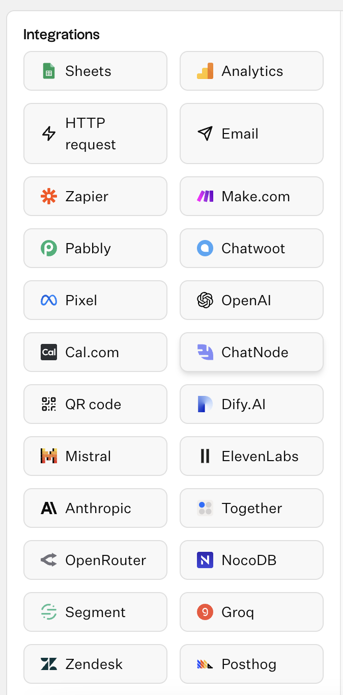 Integration blocks