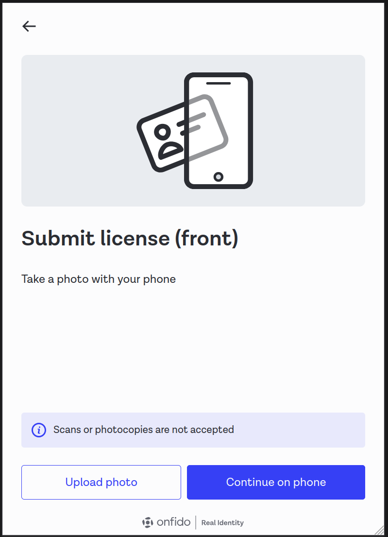 Document Upload Screen