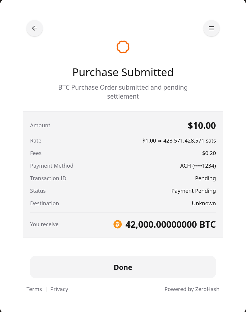 Payment Confirmation Success
