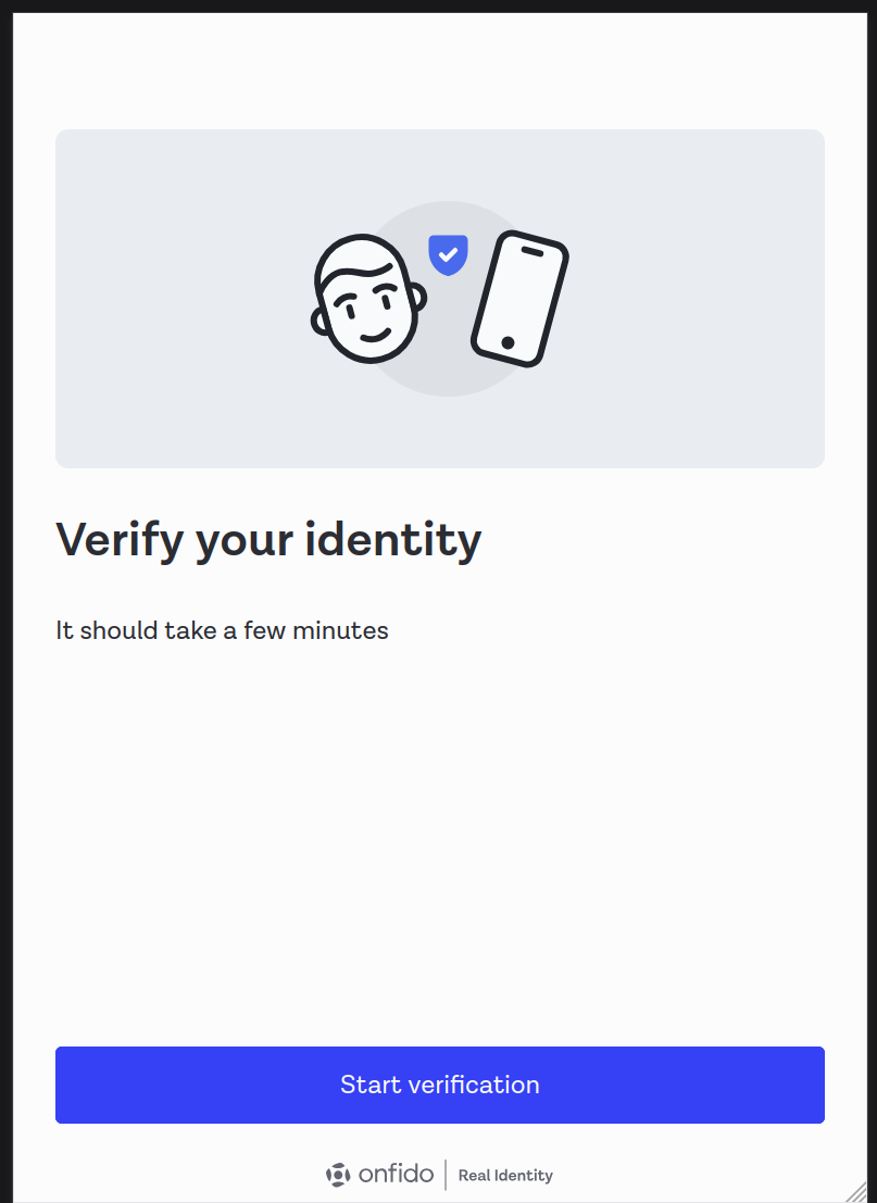 KYC Initial Screen