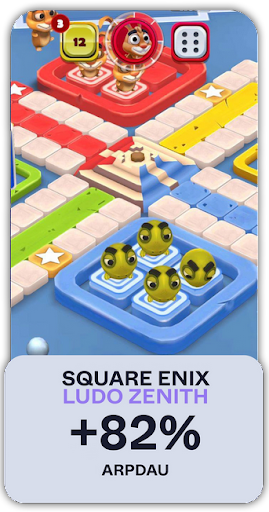 Square Enix Ludo Zenith ARPDAU increased 82%