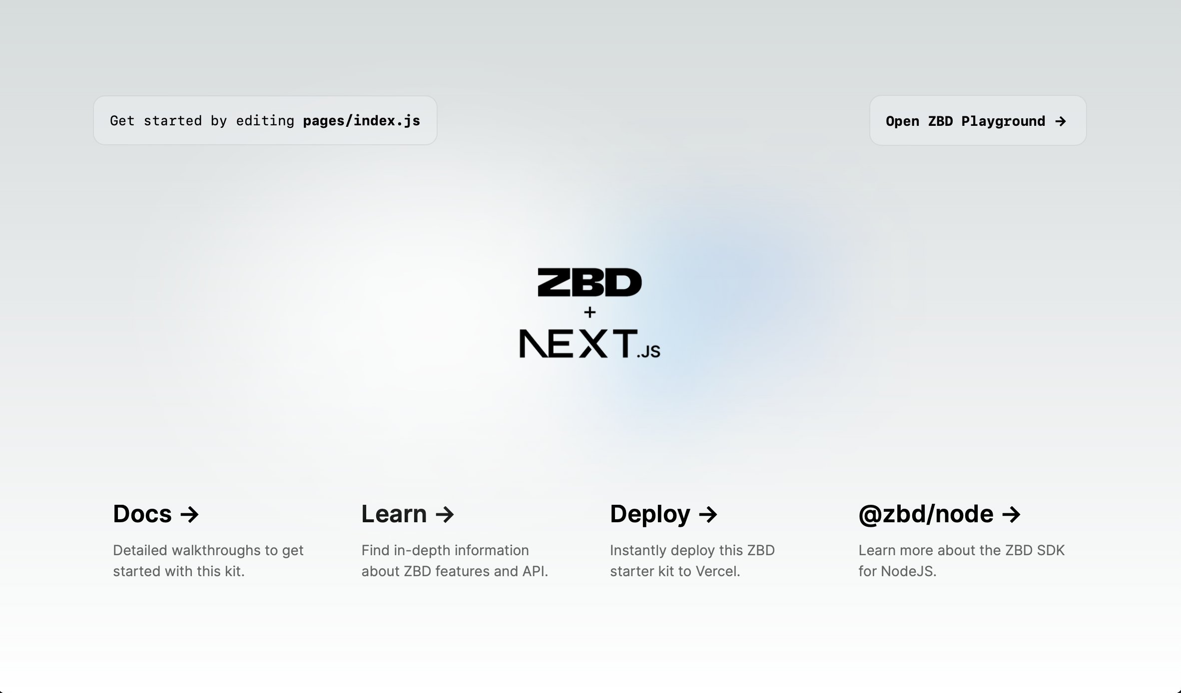 ZBD + Next.js Playground