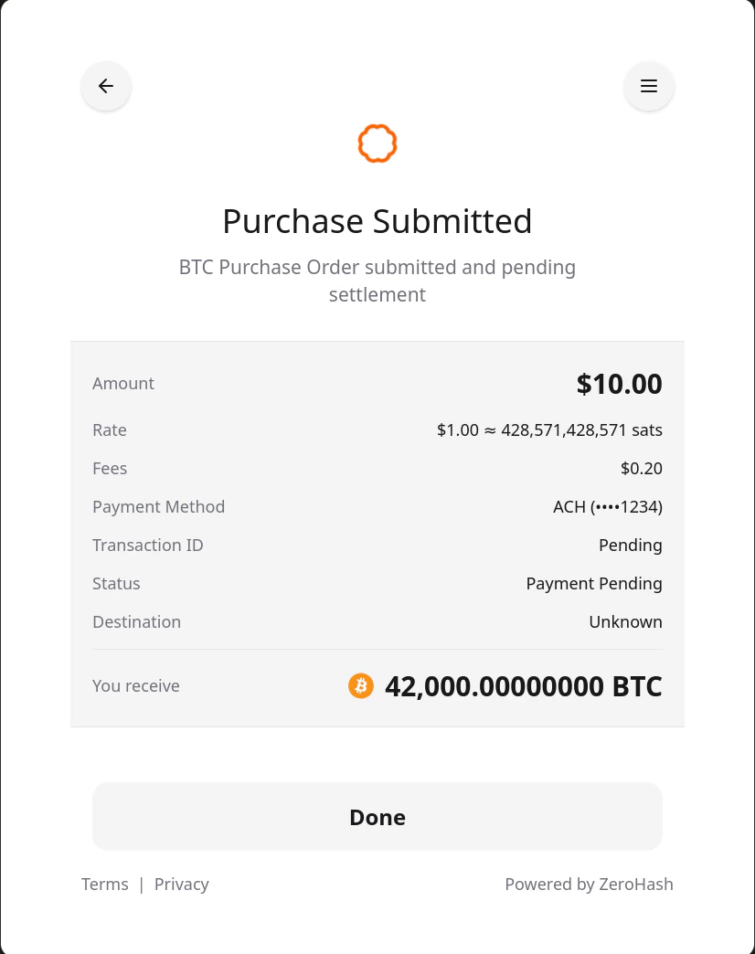 Payment Confirmation Success