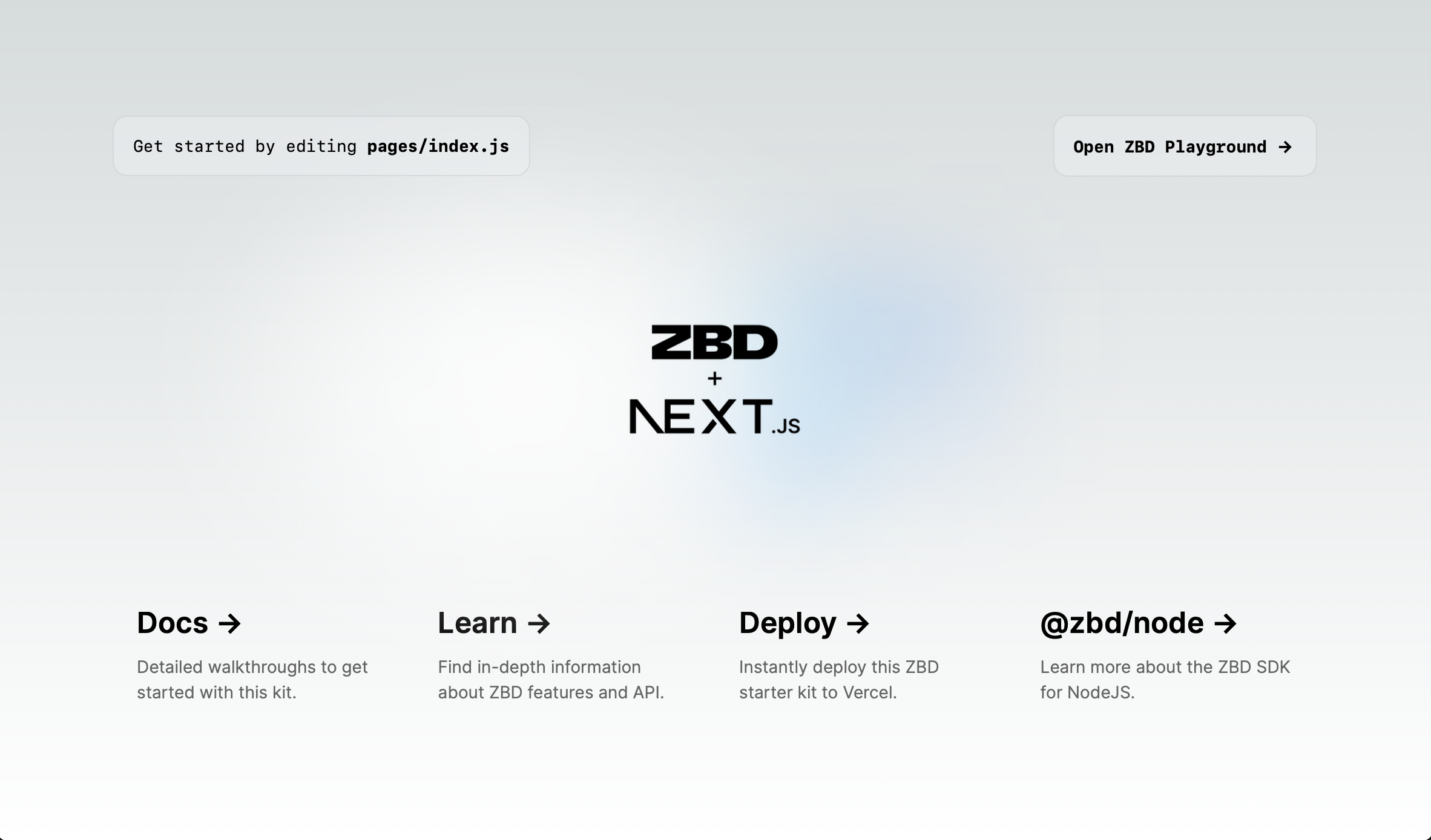 ZBD + Next.js Playground