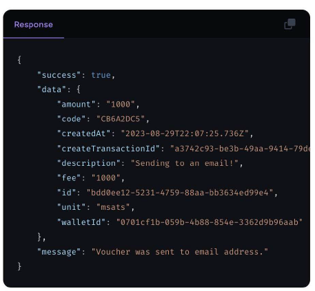Payment request response