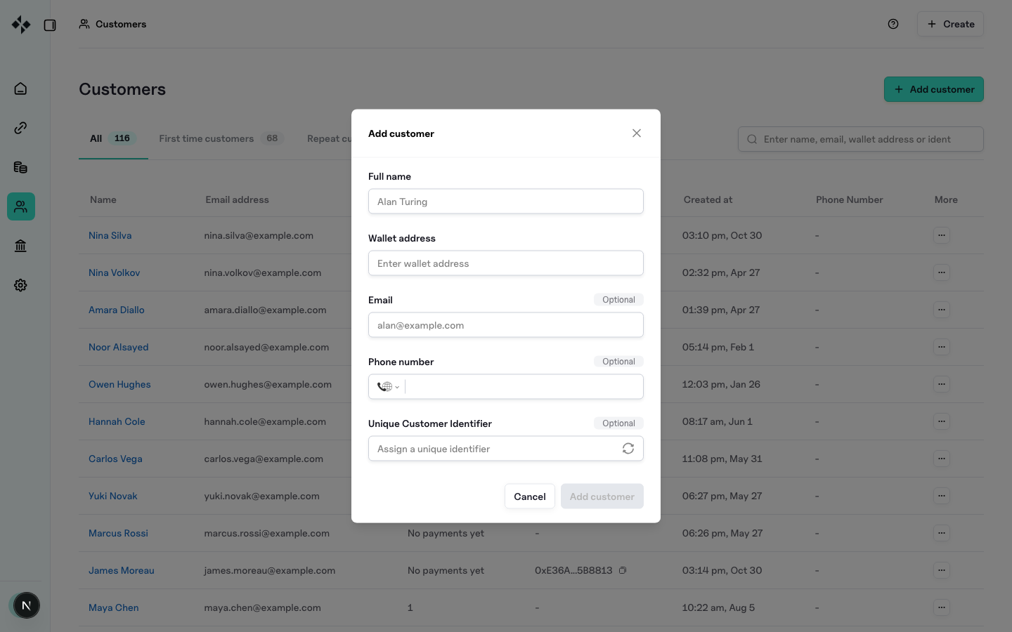 ZBX add customer
