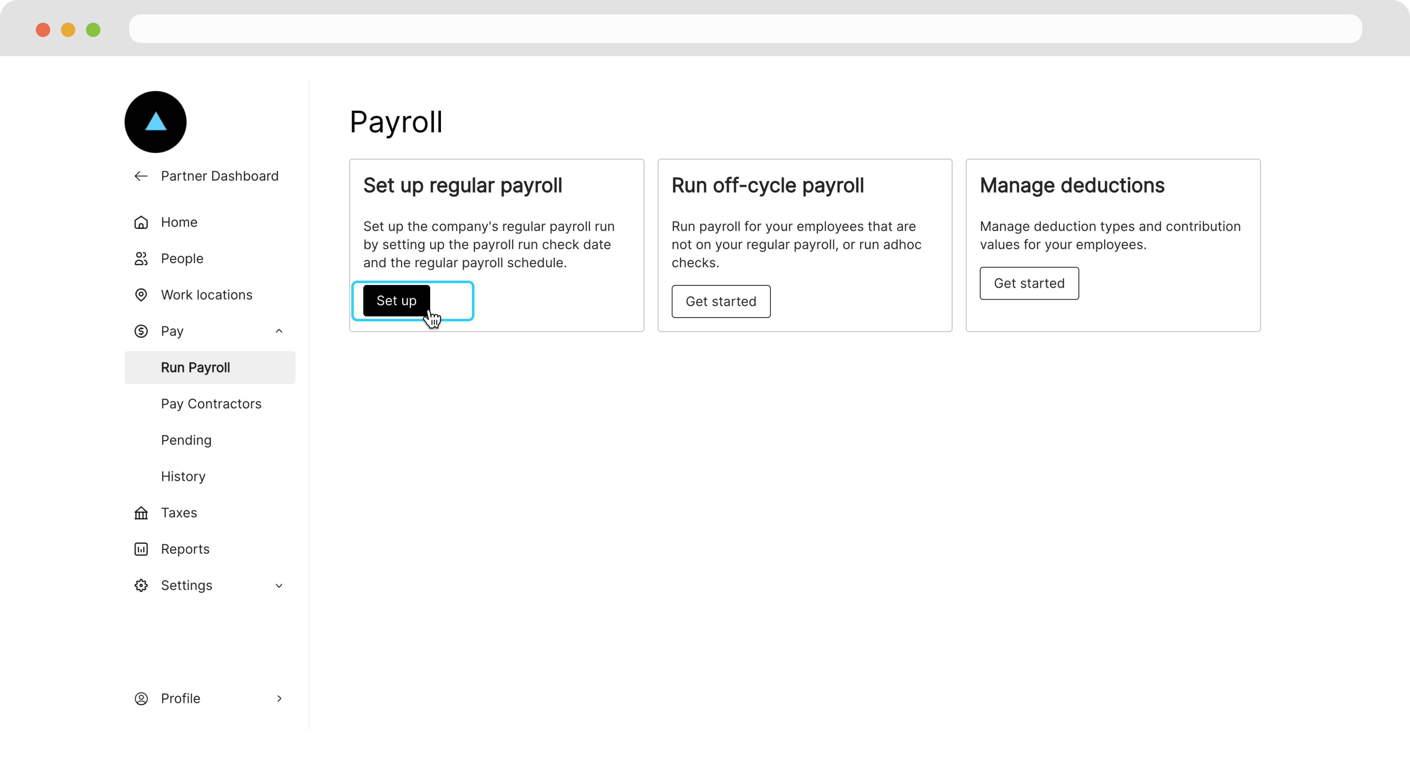 Run Payroll Page