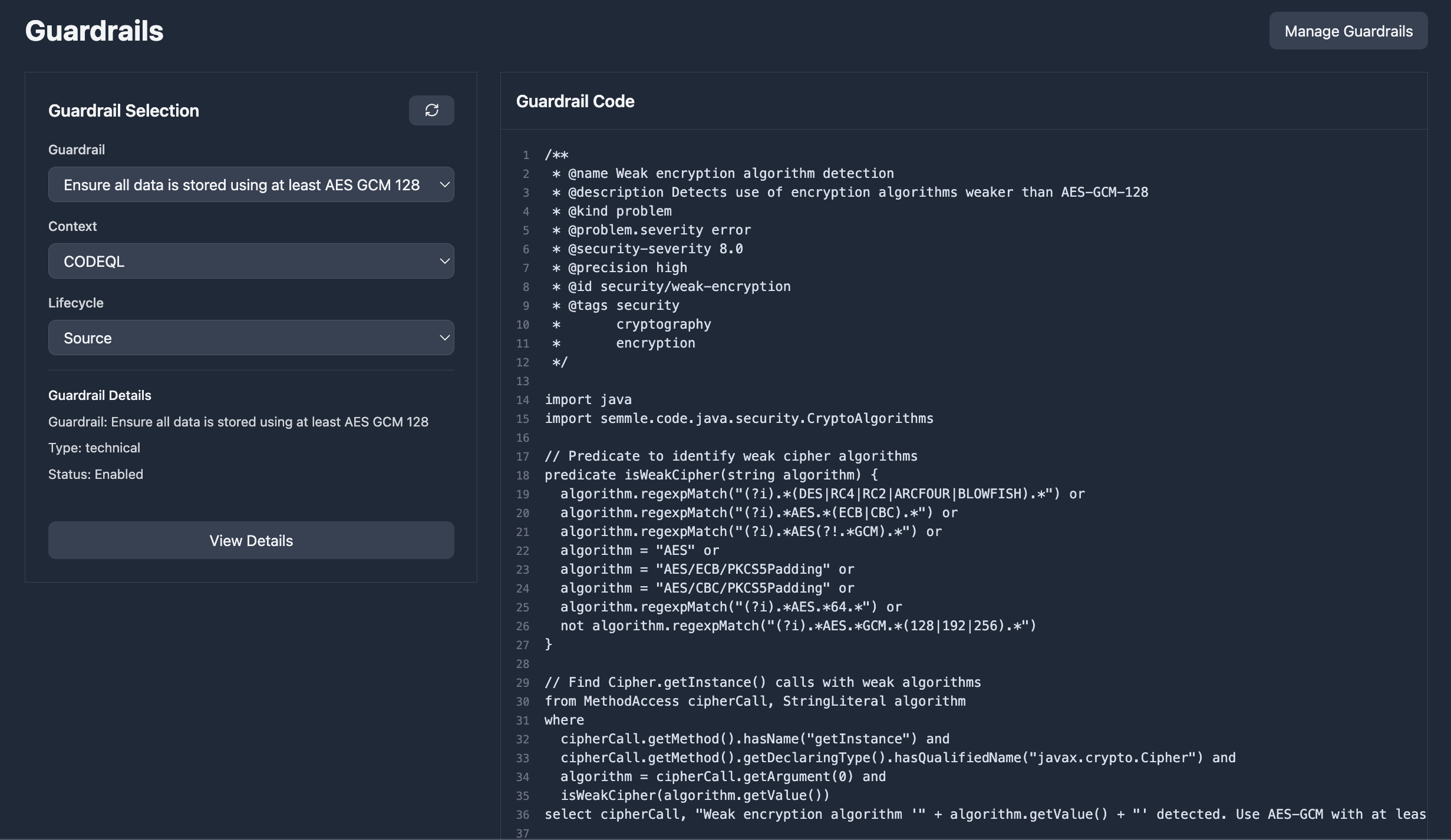 Verifier rules page